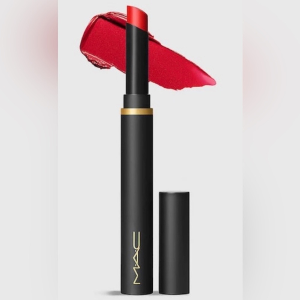 MAC Powder Kiss Velvet Blur Slim Stick Lipstick- Ruby New